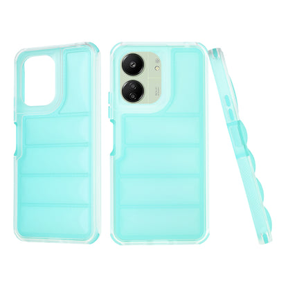 Hülle für Xiaomi Redmi 13C 5G / 13C / Poco C65, Techsuit, Wave Shield, Türkis
