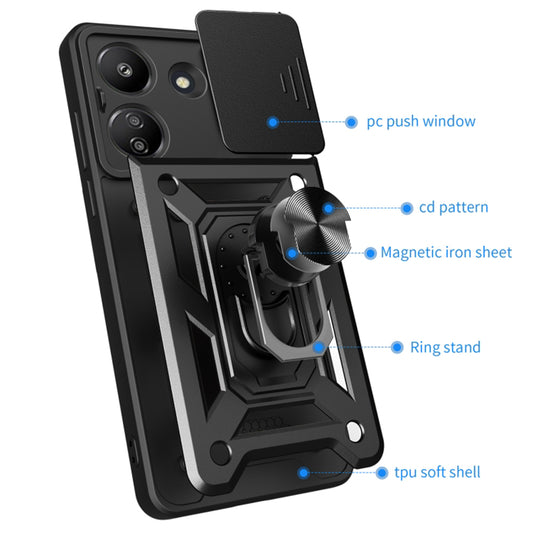 Hülle für Xiaomi Redmi 13C 5G, Techsuit, CamShield, Blau