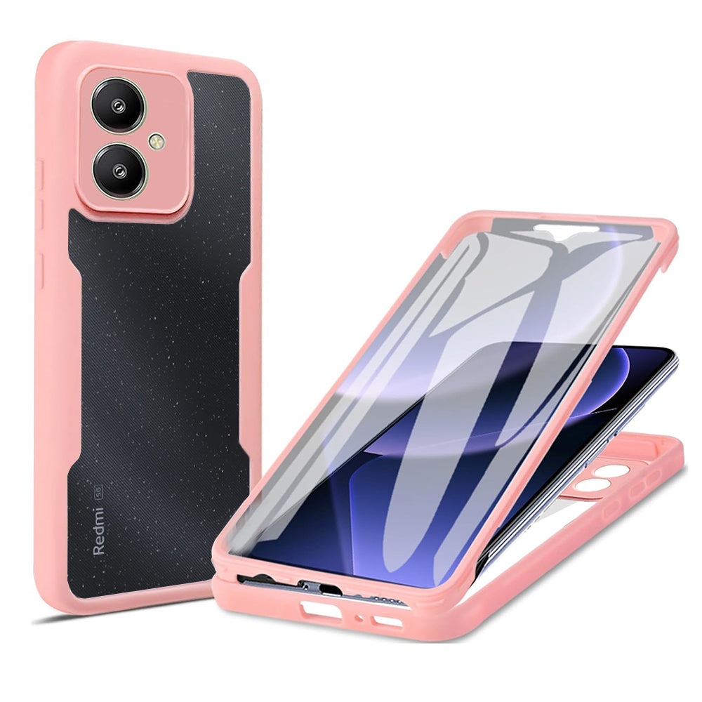 Hülle für Xiaomi Redmi 13C 5G, Techsuit, ColorVerse 360, Rosa