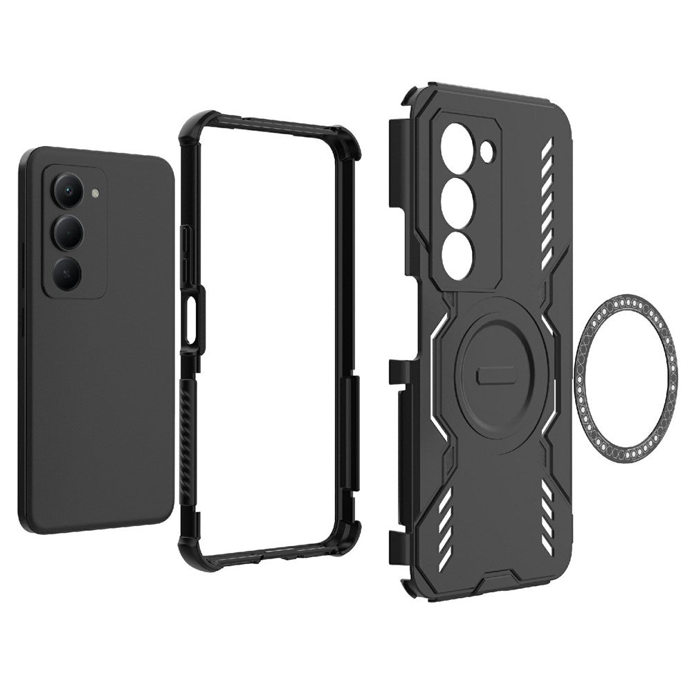 Hülle für Xiaomi Redmi 15 5G / 15 4G, Techsuit, ArmorMag, Blau