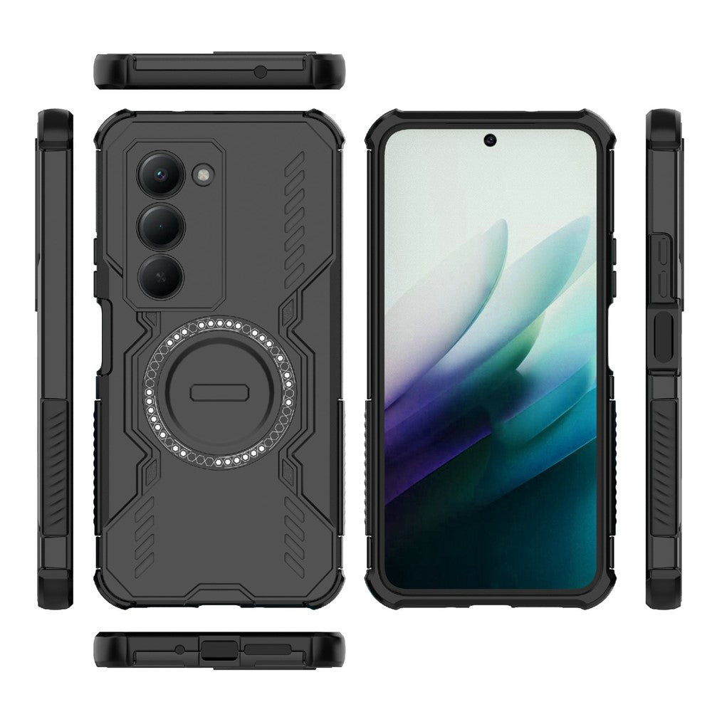 Hülle für Xiaomi Redmi 15 5G / 15 4G, Techsuit, ArmorMag, Schwarz