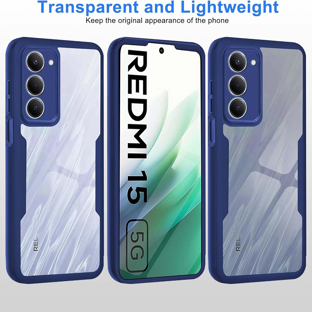 Hülle für Xiaomi Redmi 15 5G / 15 4G, Techsuit, ColorVerse 360, Blau