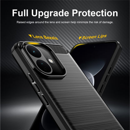 Case for Xiaomi Redmi 17C 5G, Techsuit, Carbon, Black