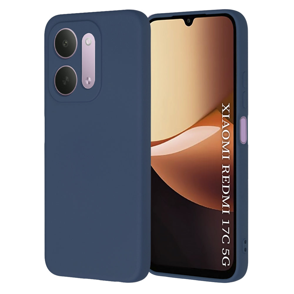 Hülle für Xiaomi Redmi 17C 5G, Techsuit, SoftFlex, Marineblau