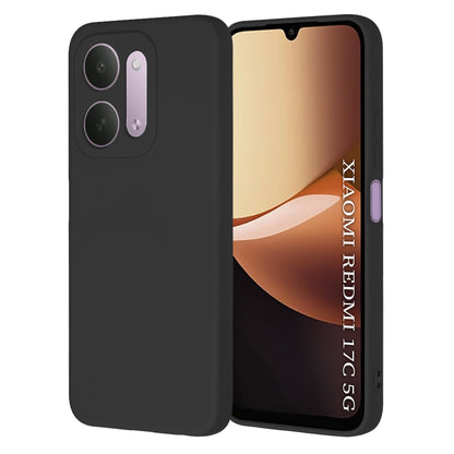 Hülle für Xiaomi Redmi 17C 5G, Techsuit, SoftFlex, Schwarz