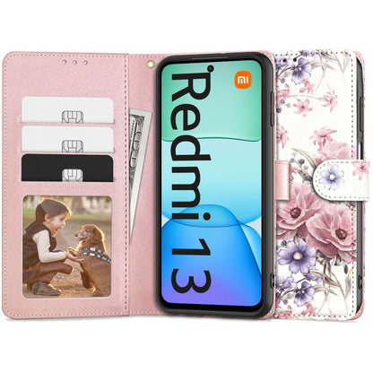 Hülle für Xiaomi Redmi 13, Tech-Protect, Brieftasche, Mehrfarbig