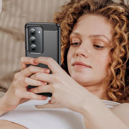 Hülle für Xiaomi Redmi 15 5G / 15 4G, Techsuit, Carbon, Schwarz