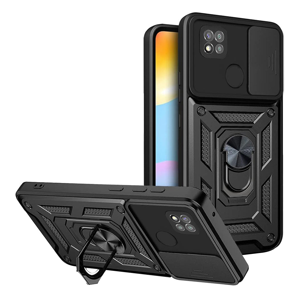 Hülle für Xiaomi Redmi 9C NFC / 9C, Techsuit, CamShield, Schwarz