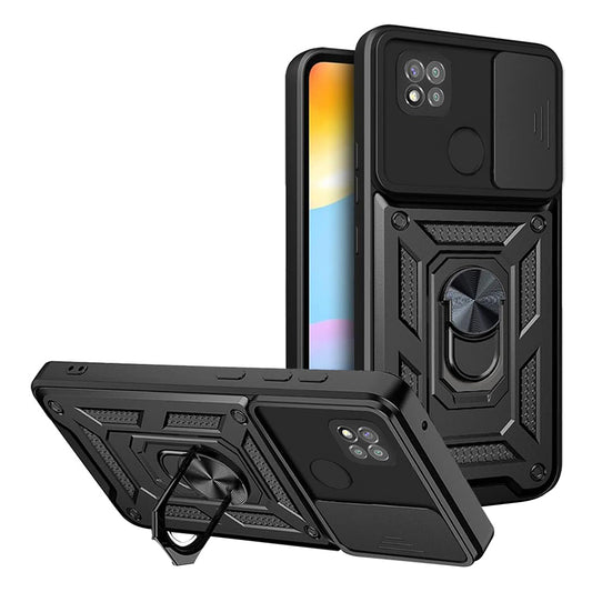 Hülle für Xiaomi Redmi 9C NFC / 9C, Techsuit, CamShield, Schwarz