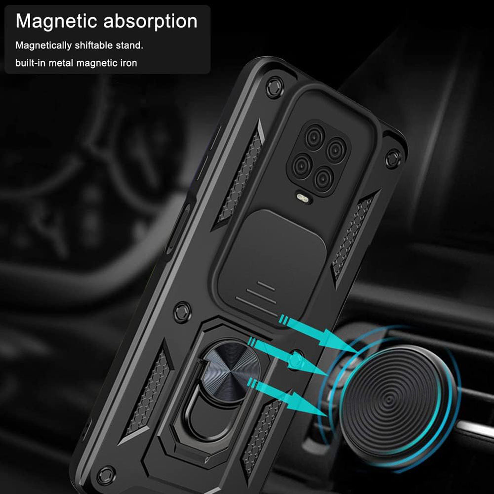 Hülle für Xiaomi Redmi 9C NFC / 9C, Techsuit, CamShield, Schwarz