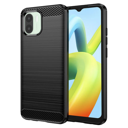 Hülle für Xiaomi Redmi A2 / A1, Techsuit, Carbon, Schwarz