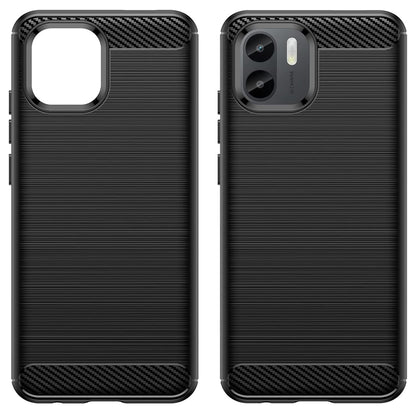 Hülle für Xiaomi Redmi A2 / A1, Techsuit, Carbon, Schwarz