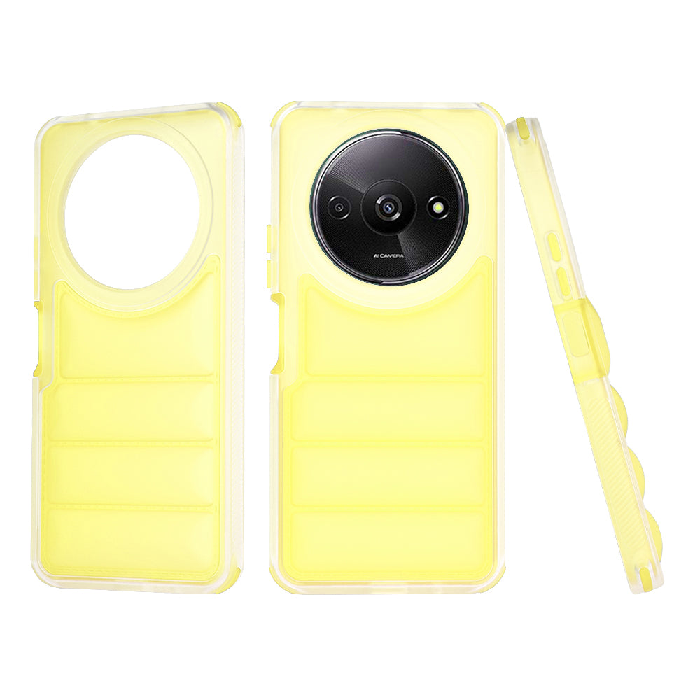 Hülle für Xiaomi Redmi A3x / A3, Techsuit, Wave Shield, Gelb
