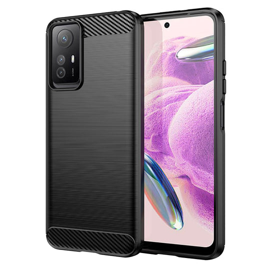 Case for Xiaomi Redmi Note 12S, Techsuit, Carbon, Black