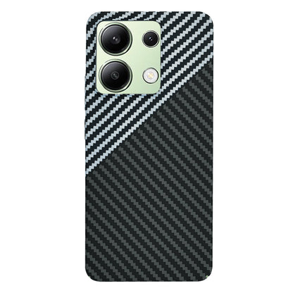Hülle für Xiaomi Redmi Note 13 4G, Techsuit, Carbonite FiberShell, Schwarz Grau