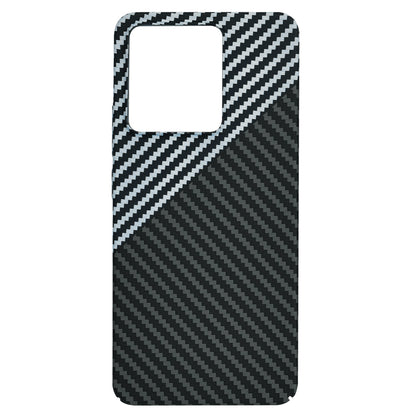 Hülle für Xiaomi Redmi Note 13 4G, Techsuit, Carbonite FiberShell, Schwarz Grau