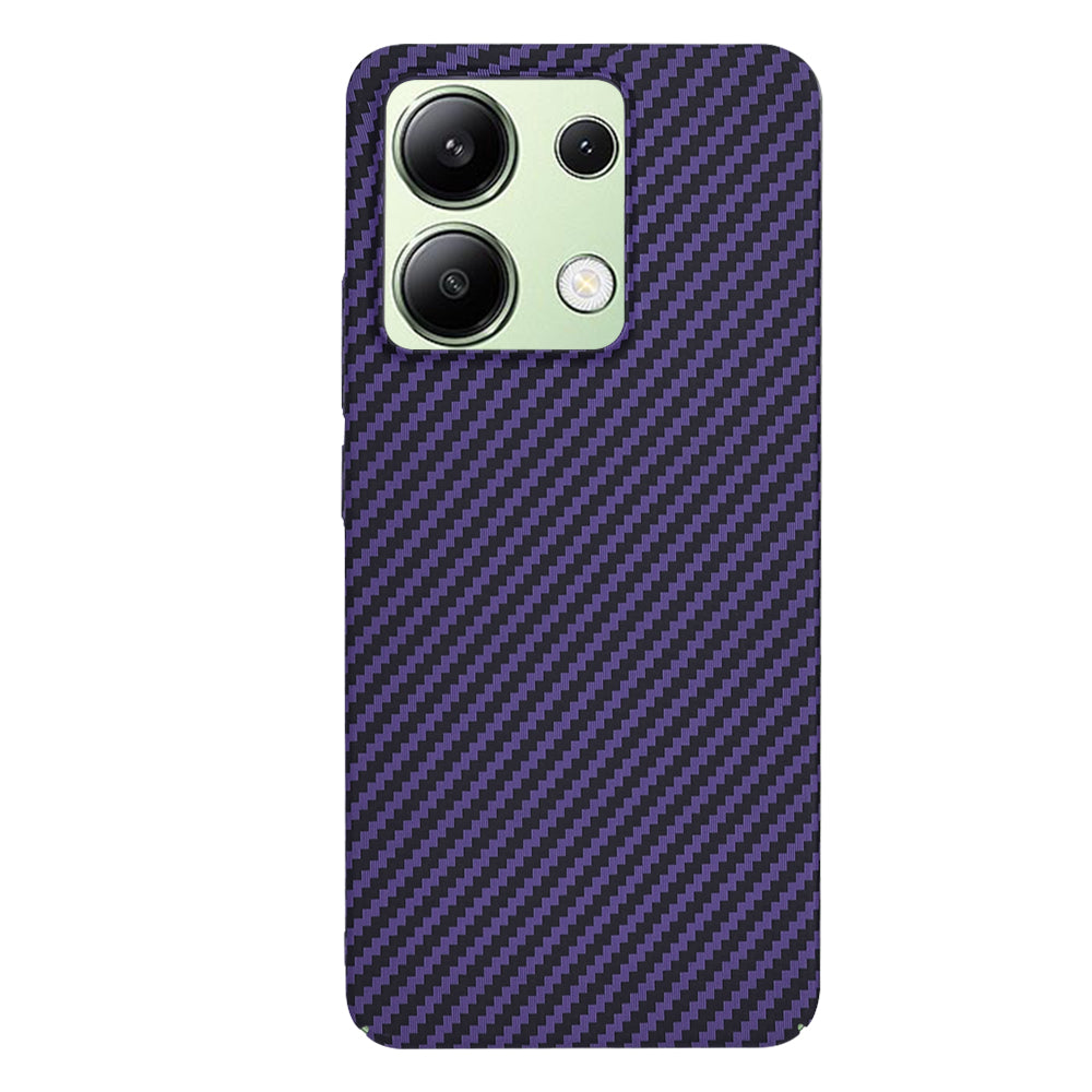 Hülle für Xiaomi Redmi Note 13 4G, Techsuit, Carbonite FiberShell, Lila