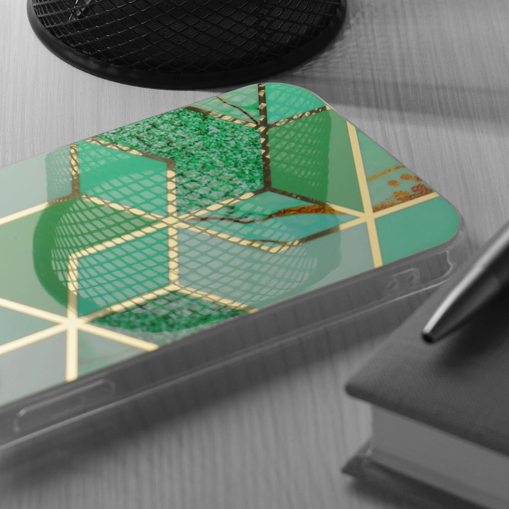 Hülle für Xiaomi Redmi Note 13 4G, Techsuit, Marble, Grün