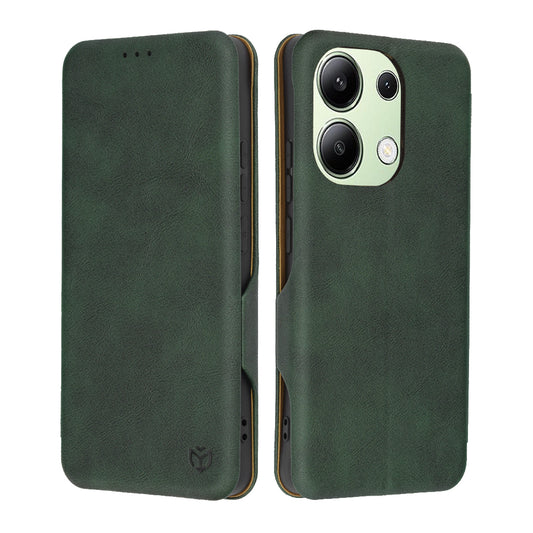 Hülle für Xiaomi Redmi Note 13 4G, Techsuit, Safe Wallet Plus, Grün