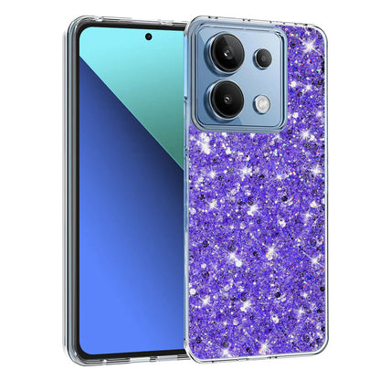 Hülle für Xiaomi Redmi Note 13 4G, Techsuit, Glitzernd, Lila