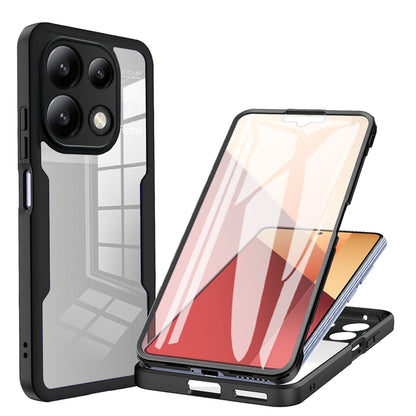 Hülle für Xiaomi Redmi Note 13 Pro 4G / Poco M6 Pro 4G, Techsuit, ColorVerse 360, Schwarz