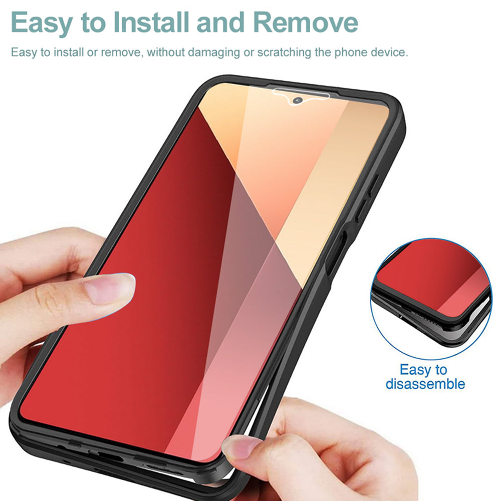 Hülle für Xiaomi Redmi Note 13 Pro 4G / Poco M6 Pro 4G, Techsuit, ColorVerse 360, Schwarz