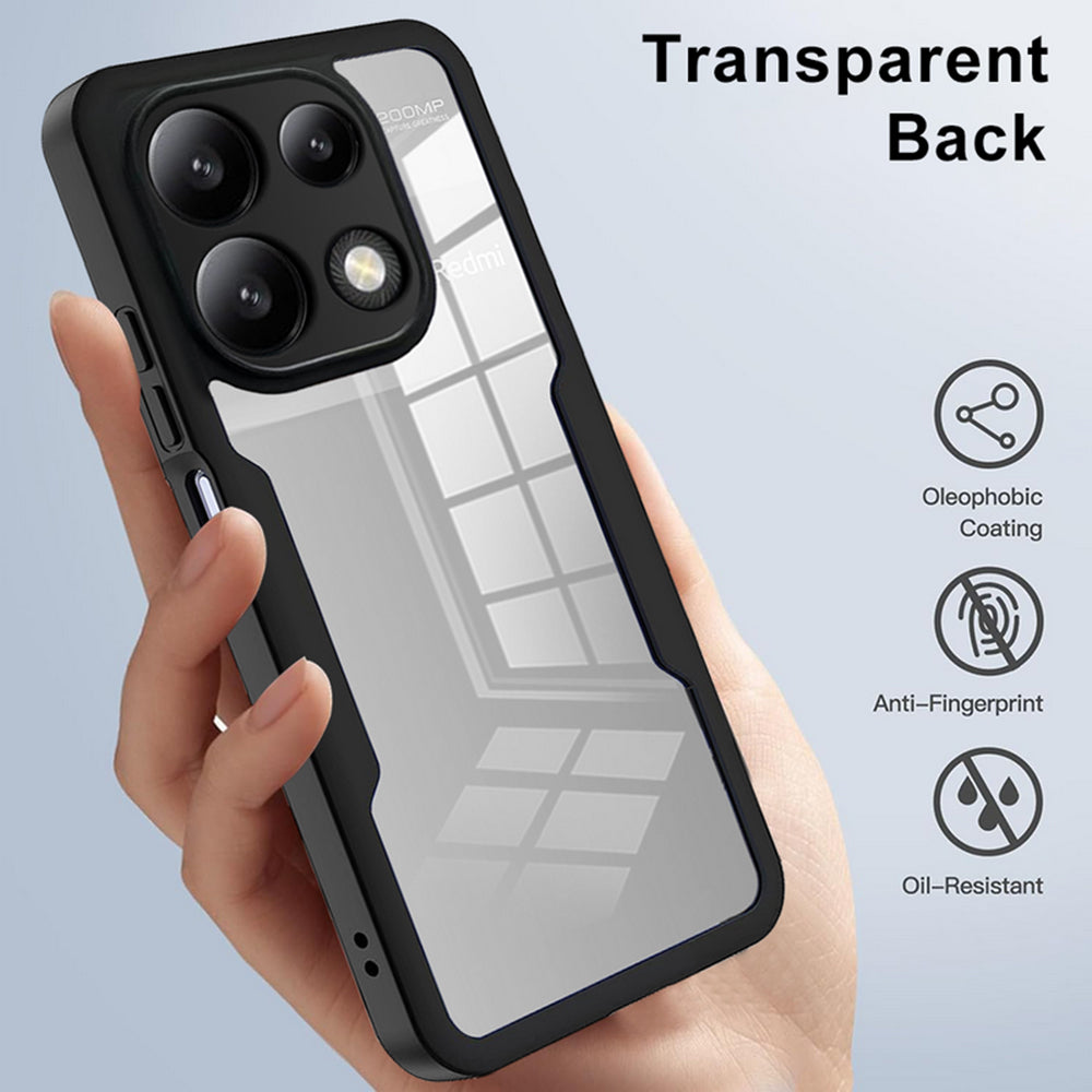 Hülle für Xiaomi Redmi Note 13 Pro 4G / Poco M6 Pro 4G, Techsuit, ColorVerse 360, Schwarz