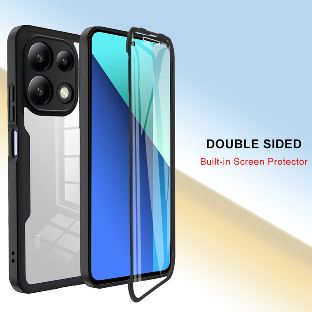 Hülle für Xiaomi Redmi Note 13 Pro 4G / Poco M6 Pro 4G, Techsuit, ColorVerse 360, Schwarz