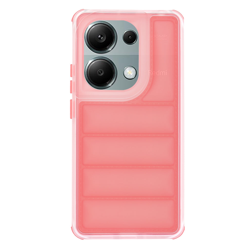 Hülle für Xiaomi Redmi Note 13 Pro 4G / Poco M6 Pro 4G, Techsuit, Wave Shield, Rot