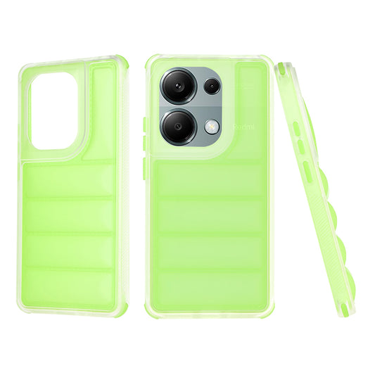 Hülle für Xiaomi Redmi Note 13 Pro 4G / Poco M6 Pro 4G, Techsuit, Wave Shield, Grün