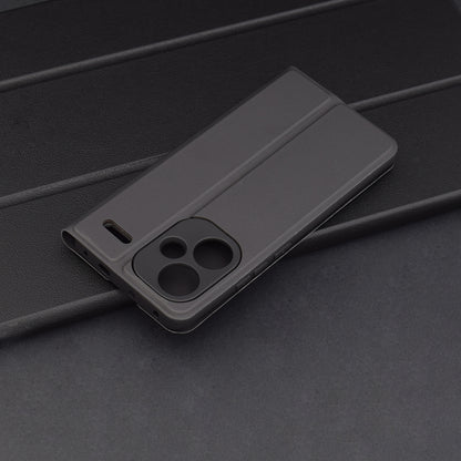 Case for Xiaomi Redmi Note 13 Pro+, Techsuit, Magskin Book, Black