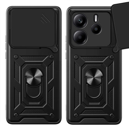Hülle für Xiaomi Redmi Note 14 4G (Regional), Techsuit, CamShield, Schwarz