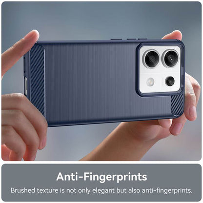 Hülle für Xiaomi Redmi Note 14 4G (Regional), Techsuit, Carbon, Blau