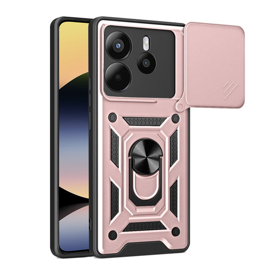 Hülle für Xiaomi Redmi Note 14 4G (Standard), Techsuit, CamShield, Rosa