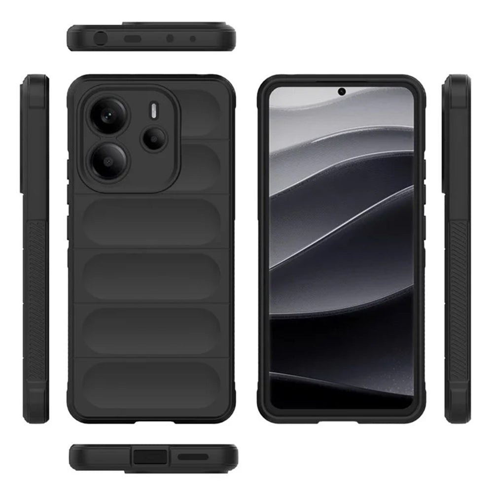Hülle für Xiaomi Redmi Note 14 4G (Standard), Techsuit, Magic Shield, Schwarz