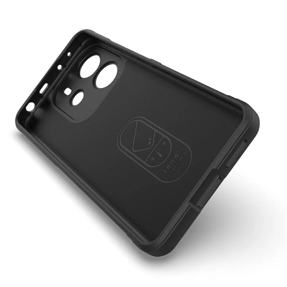 Hülle für Xiaomi Redmi Note 14 4G (Standard), Techsuit, Magic Shield, Schwarz