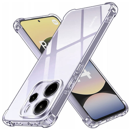 Hülle für Xiaomi Redmi Note 14 4G (Standard), Techsuit, stoßfest klar, transparent