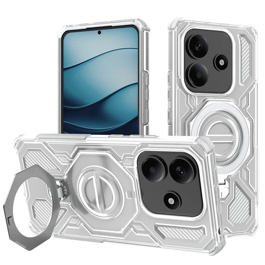 Hülle für Xiaomi Redmi Note 14 5G, Techsuit, Carbon Shield Pro, Weiß
