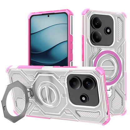 Hülle für Xiaomi Redmi Note 14 5G, Techsuit, Carbon Shield Pro, Rosa