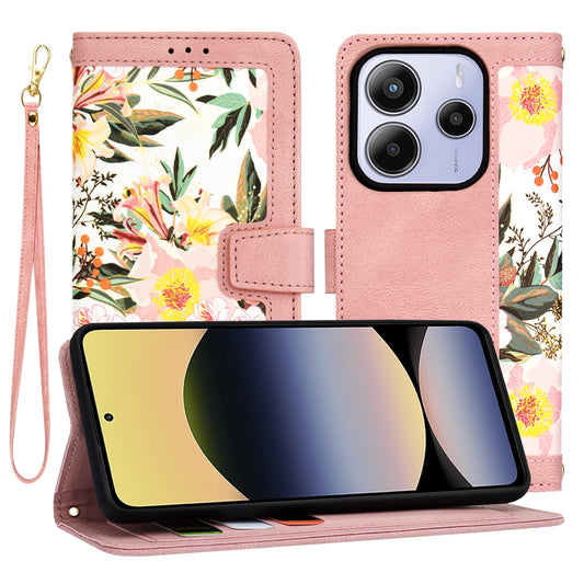 Hülle für Xiaomi Redmi Note 14 5G, Techsuit, FlipCraft, Rosa