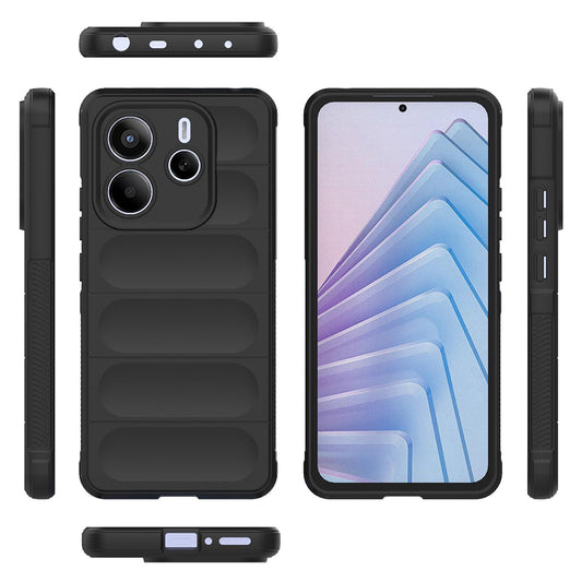 Hülle für Xiaomi Redmi Note 14 5G, Techsuit, Magic Shield, Schwarz