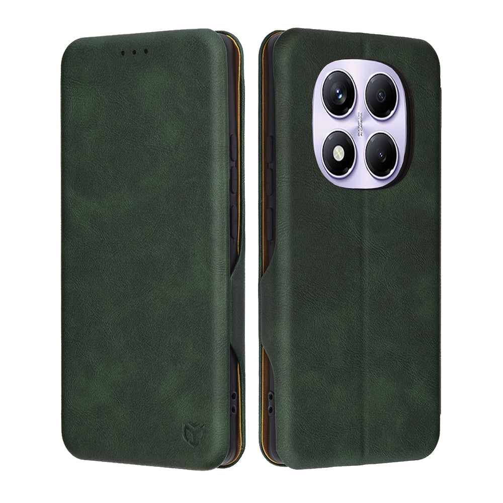 Hülle für Xiaomi Redmi Note 14 Pro 4G, Techsuit, Safe Wallet Plus, Grün