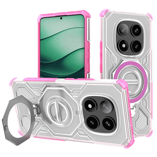 Hülle für Xiaomi Redmi Note 14 Pro+ 5G, Techsuit, Carbon Shield Pro, Rosa