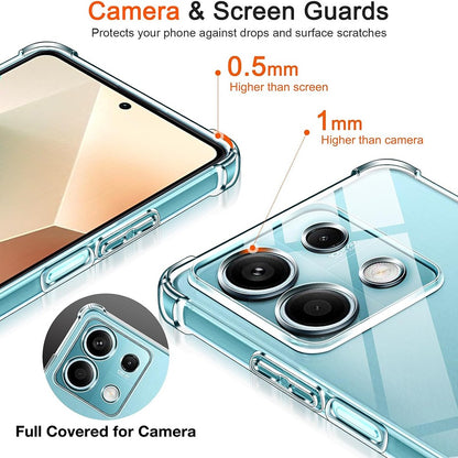 Hülle für Xiaomi Redmi Note 14S, Techsuit, stoßfest klar, transparent