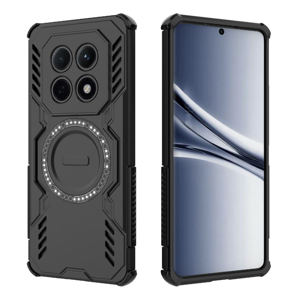 MagSafe Hülle für Xiaomi Redmi Note 15 4G, Techsuit, ArmorMag, Schwarz