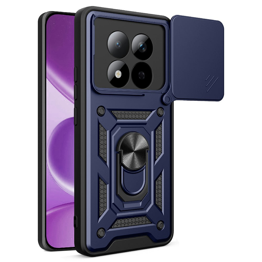 Hülle für Xiaomi Redmi Note 15 Pro 4G, Techsuit, CamShield, Blau