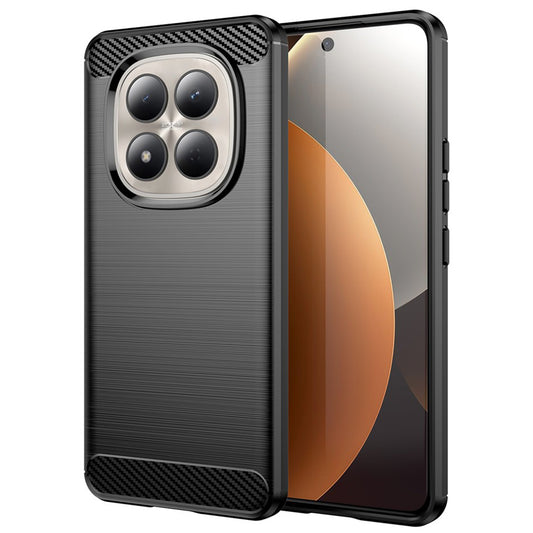 Hülle für Xiaomi Redmi Note 15 Pro 5G, Techsuit, Carbon, Schwarz