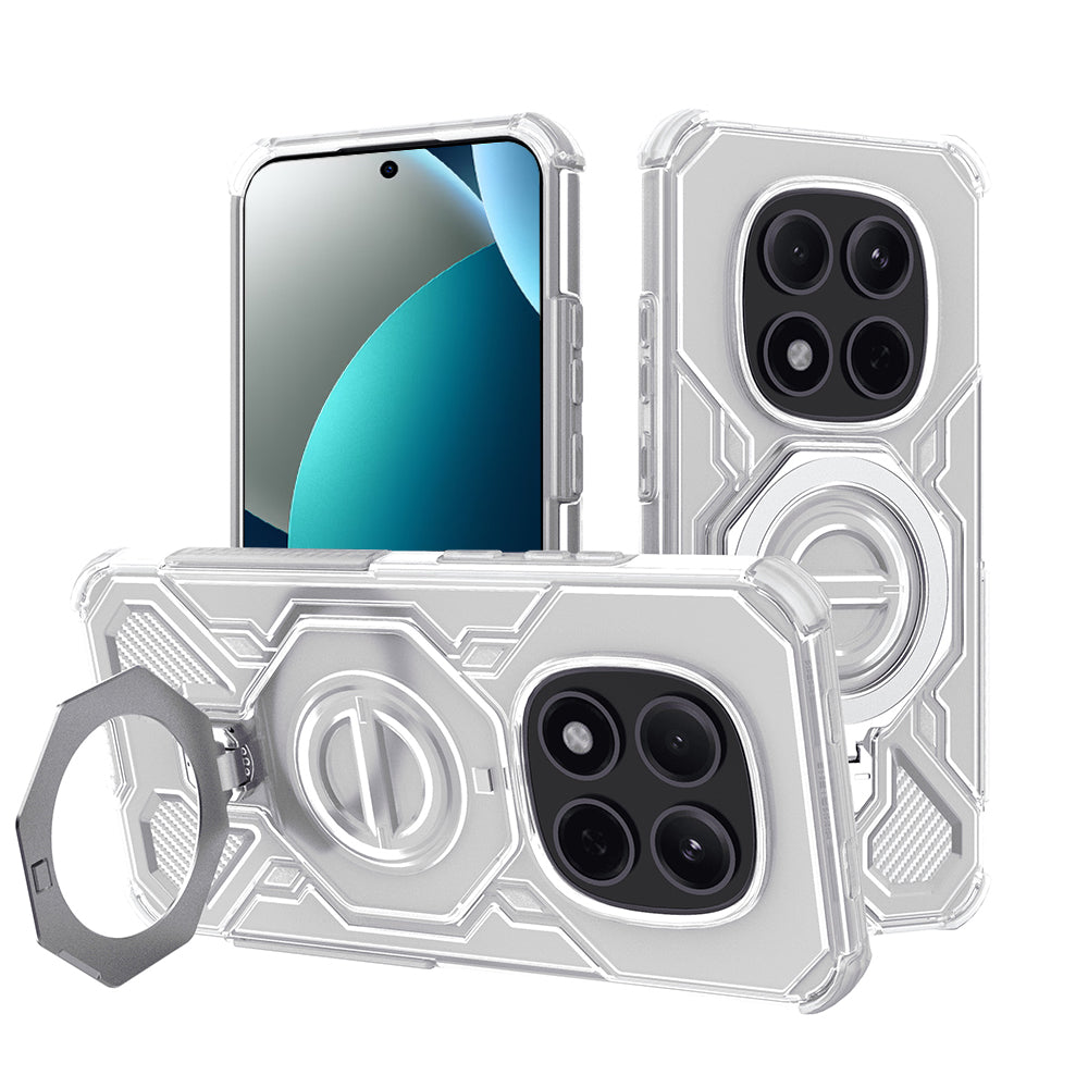 Hülle für Xiaomi Redmi Note 15 Pro 5G, Techsuit, Carbon Shield Pro, Weiß