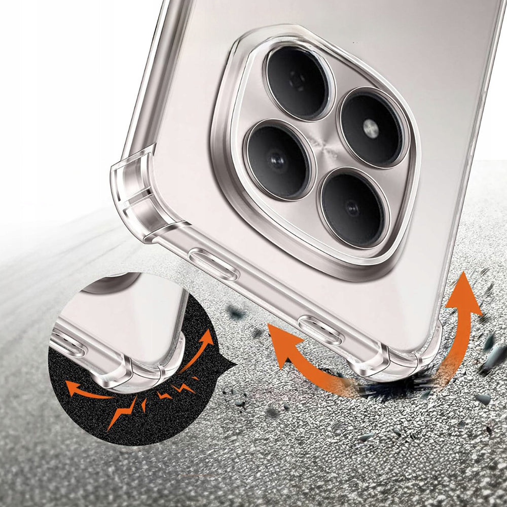 Hülle für Xiaomi Redmi Note 15 Pro 5G, Techsuit, Shockproof Clear, Transparent