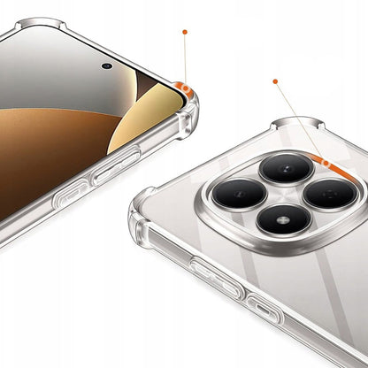 Hülle für Xiaomi Redmi Note 15 Pro 5G, Techsuit, Shockproof Clear, Transparent